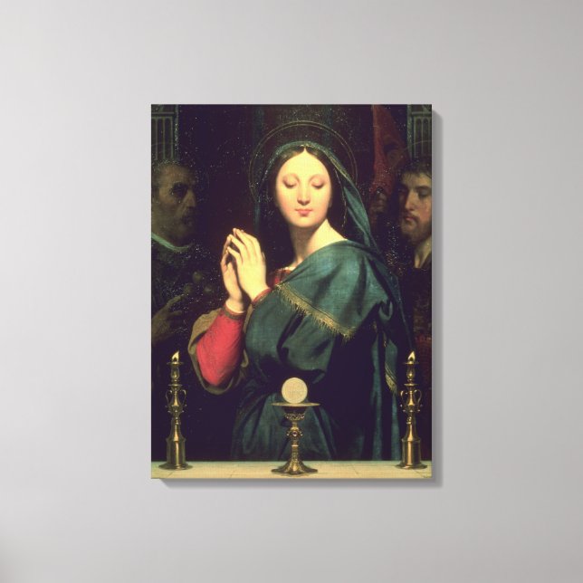 The Virgin with the Host, 1841 Canvas Print (Front)
