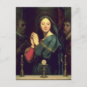 The Virgin with the Host, 1841 Postcard