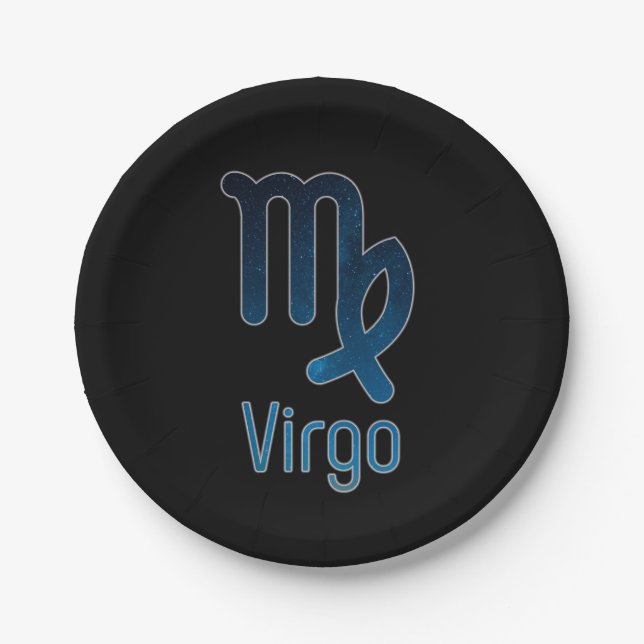 The Virgo Constellation - Galaxy  Paper Plate (Front)