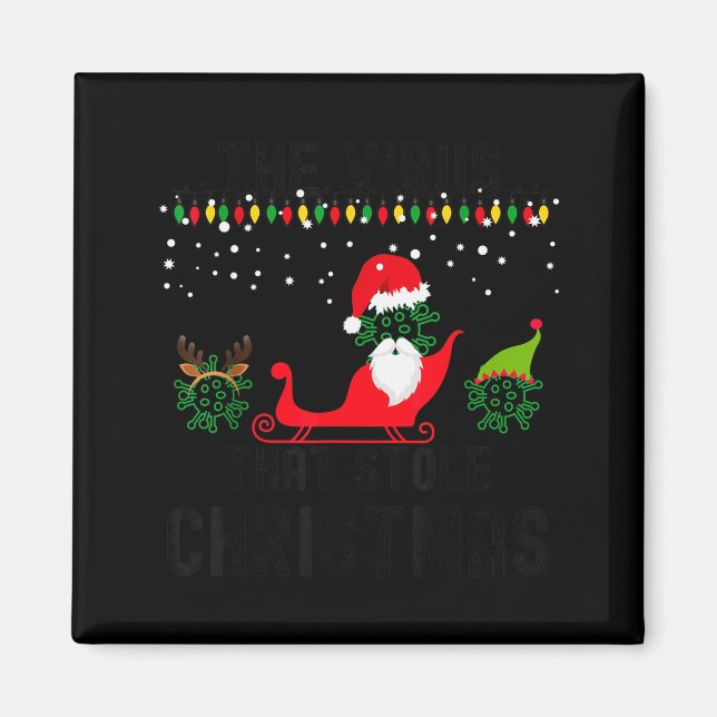 The Virus That Stole Christmas 2020 Tacky Ugly Xma Magnet (Front)