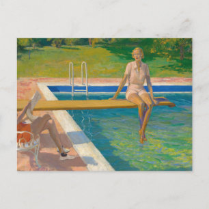 The Viscountess Castlerosse Sir John Lavery Postcard