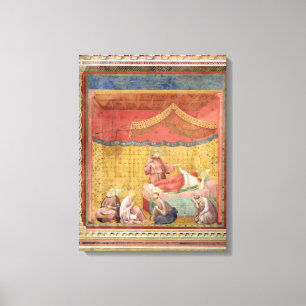 The Vision of Pope Gregory IX  1297-99 Canvas Print