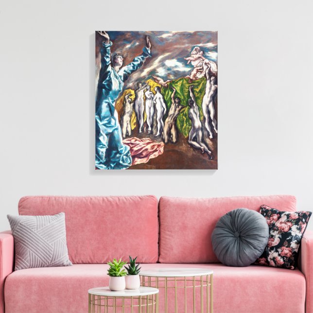 The Vision of Saint John | El Greco | Canvas Print (Insitu(LivingRoom))