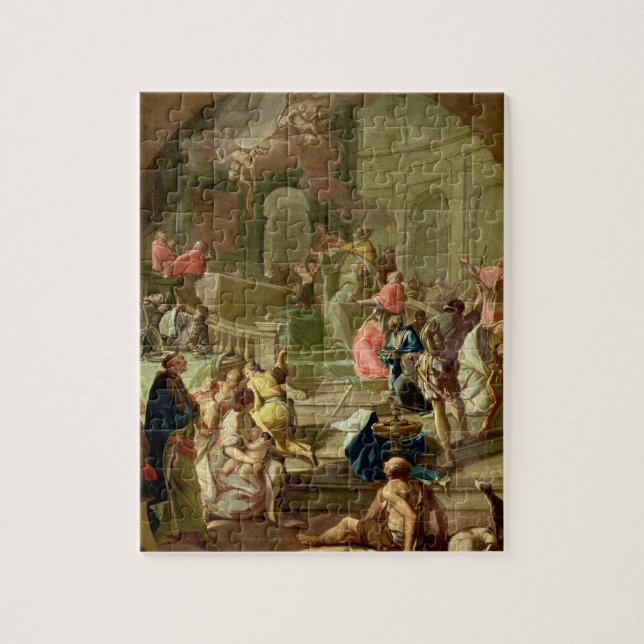 The Vision of St. Benedict, c.1760 Jigsaw Puzzle (Vertical)
