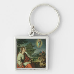 The Vision of St. John the Evangelist on Patmos Key Ring