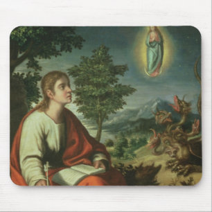 The Vision of St. John the Evangelist on Patmos Mouse Pad