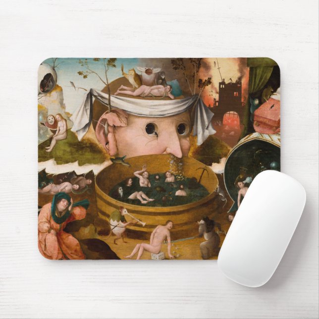 The Visions of Tondal, 1479 by Hieronymus Bosch Mouse Pad (With Mouse)