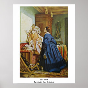 The Visit By Moritz Von Schwind Poster