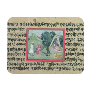 The visit of a Rajput chief to a hermit from a pag Magnet