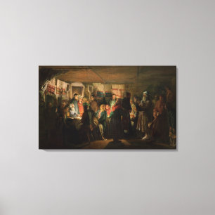 The Visit of a Sorcerer to a Peasant Wedding Canvas Print