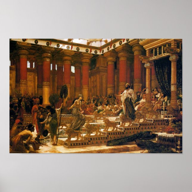 The Visit of the Queen of Sheba to King Solomon Poster (Front)