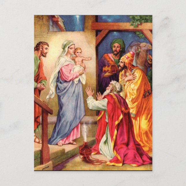 The Visit of the Wise-Men Postcard (Front)