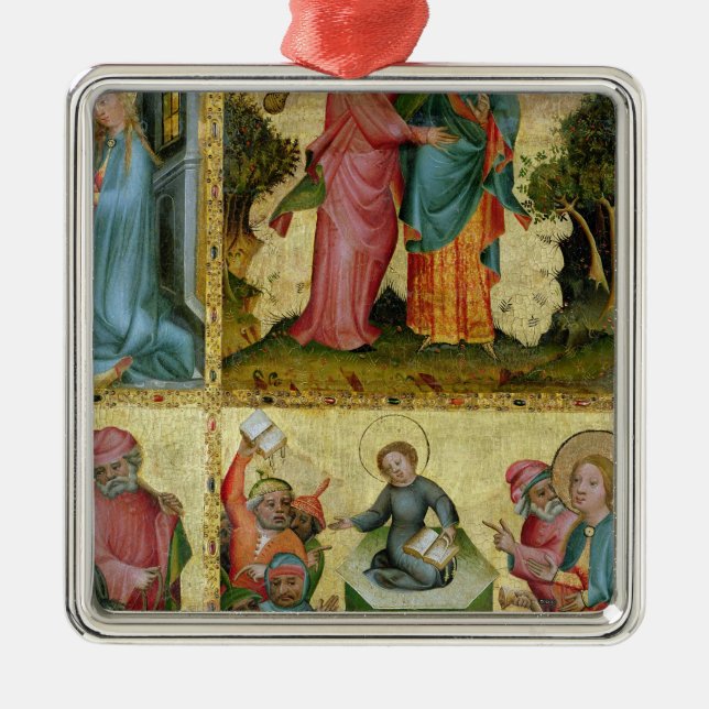 The Visitation and the Dispute with Doctors Metal Tree Decoration (Front)