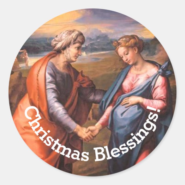 The Visitation Classic Round Sticker (Front)