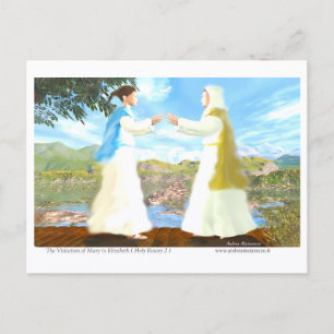 The Visitation of Mary to Elizabeth Postcard