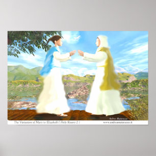 The Visitation of Mary to Elizabeth Poster