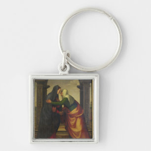 The Visitation of St. Elizabeth to the Virgin Mary Key Ring
