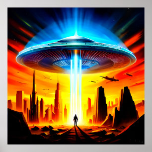 The Visitor Arrives Poster