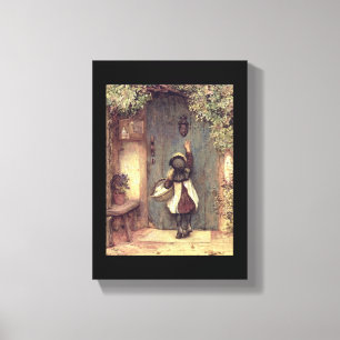 "The Visitor" Fine Art Child Door Canvas Print