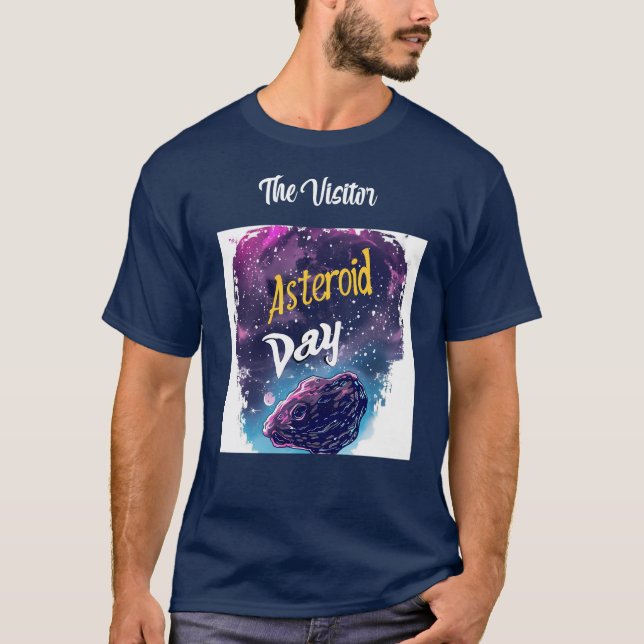 The Visitor: Night Sky Magic comet and asteroid  T-Shirt (Front)