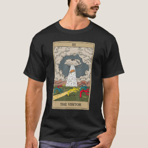 The Visitor Tarot Card Alien Tarot Aesthetic T-Shirt