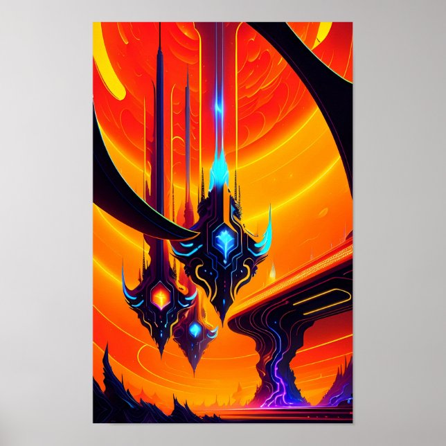 The Visitors Ken Gauge Sci-Fi Poster (Front)