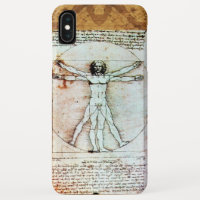 THE VITRUVIAN MAN Antique Parchment