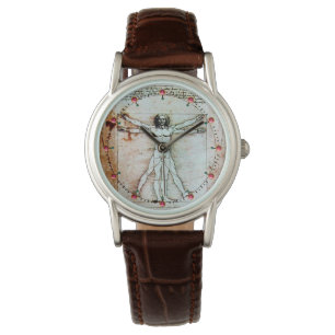 THE VITRUVIAN MAN Antique Parchment Watch