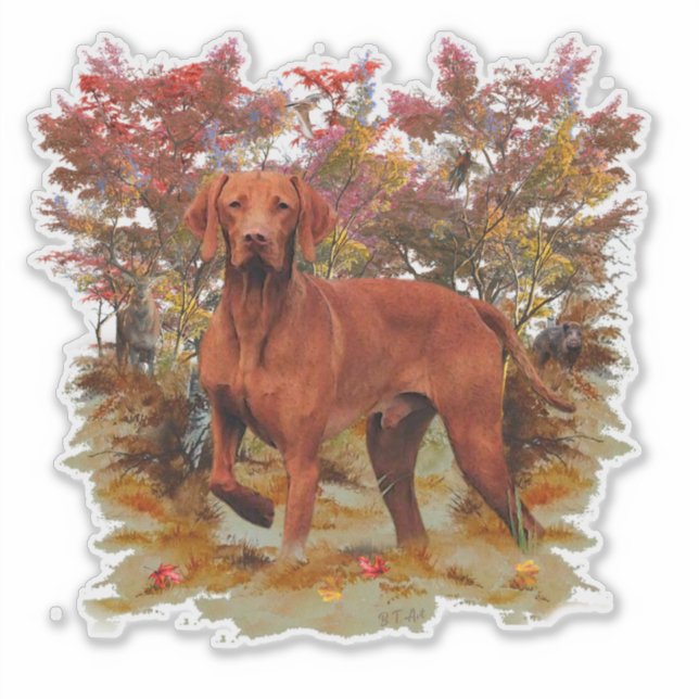 The Vizsla  Sticker (Front)