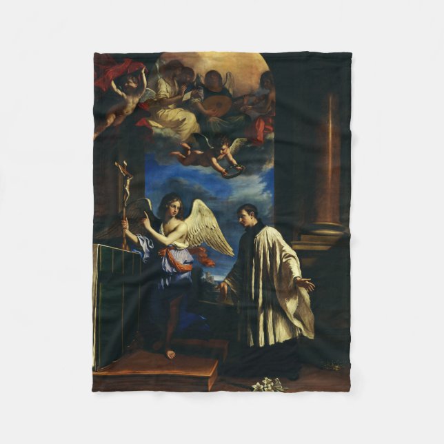 The Vocation of Saint Aloysius Luigi Gonzaga Fleece Blanket (Front)