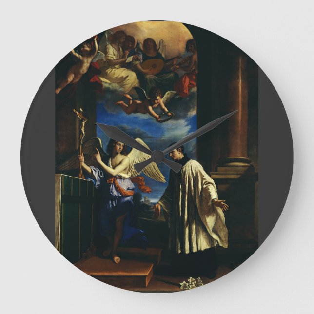 The Vocation of Saint Aloysius Luigi Gonzaga Large Clock (Front)