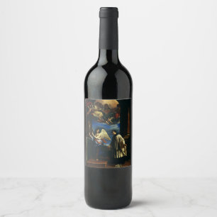 The Vocation of Saint Aloysius Luigi Gonzaga Wine Label