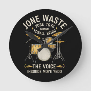 The Voice Inside My Head Round Clock