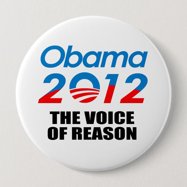 THE VOICE OF REASON 10 CM ROUND BADGE (Front)