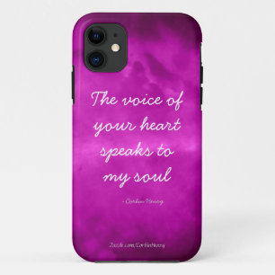 The Voice Of Your Heart Speaks To My Soul - Purple iPhone 11 Case