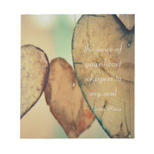 The Voice Of Your Heart Whispers To My Soul Notepad