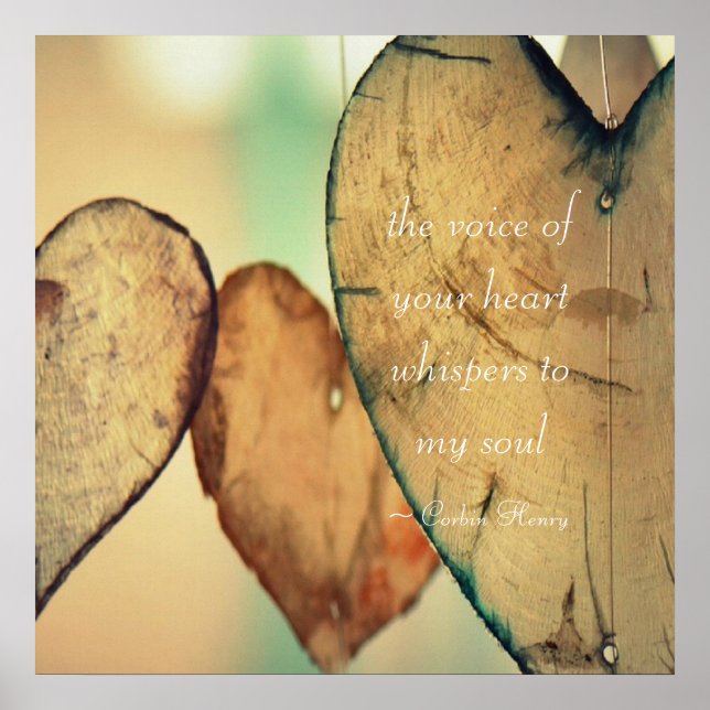 The voice of your heart whispers to my soul poster (Front)