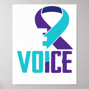 The Voice Stop Suicide Awareness Mental Health Poster