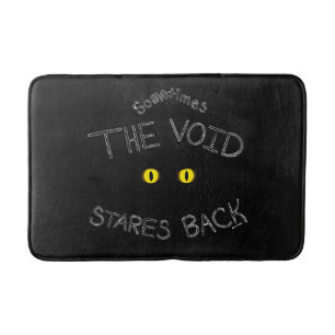 The Void Stares Back Bath Mat