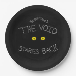 The Void Stares Back Paper Plate