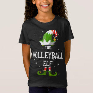 The Volleyball Elf Family Matching Group Christmas T-Shirt