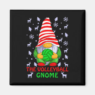 The Volleyball Gnome Christmas Funny Family Matchi Magnet