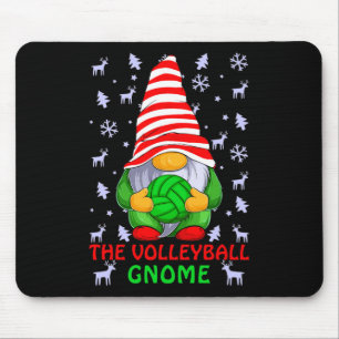The Volleyball Gnome Christmas Funny Family Matchi Mouse Pad