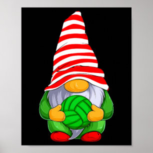 The Volleyball Gnome Christmas Funny Family Matchi Poster