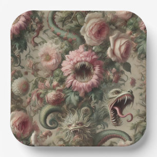 The Voracious Verdants – Gothic Victorian Paper Plate