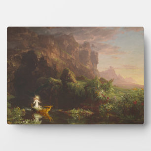 The Voyage of Life: Childhood, 1842 (oil on canvas Plaque