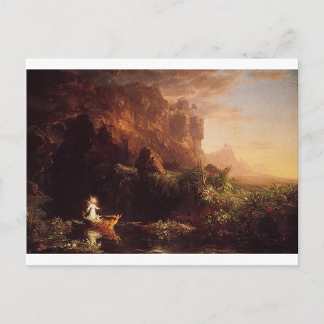 The Voyage of Life: Childhood by Thomas Cole Postcard (Front)
