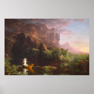 The Voyage of Life: Childhood by Thomas Cole Poster