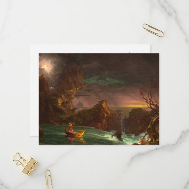 The Voyage of Life, Manhood, 1842 by Thomas Cole Invitation Postcard (Front/Back In Situ)