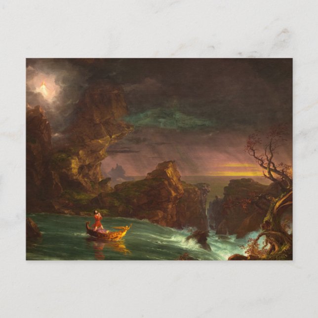 The Voyage of Life, Manhood by Thomas Cole Postcard (Front)